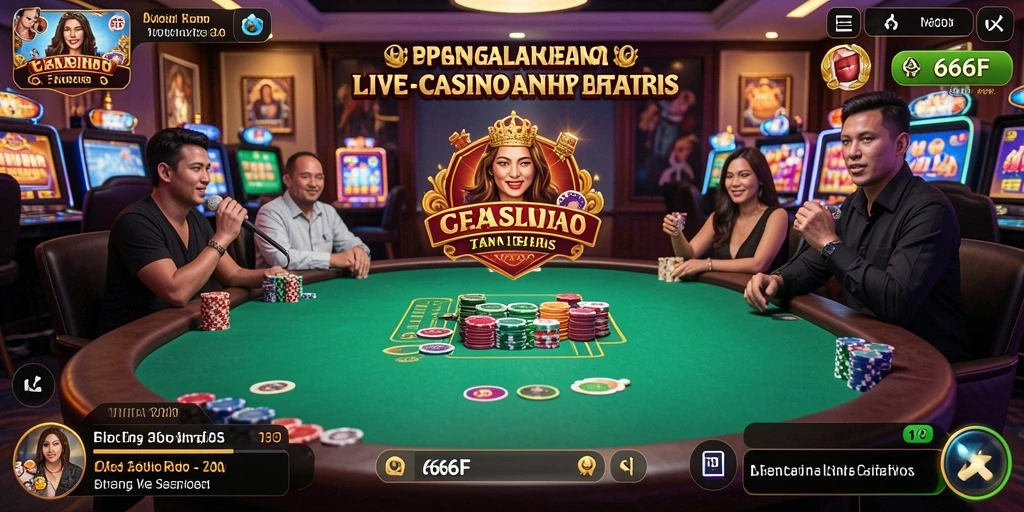 Tampilan gameplay Live Casino yang menarik dan interaktif.