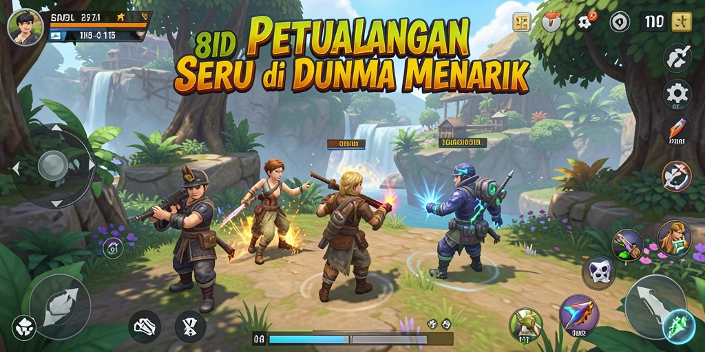 Tampilan gameplay menarik dari petualangan seru di 8ID.