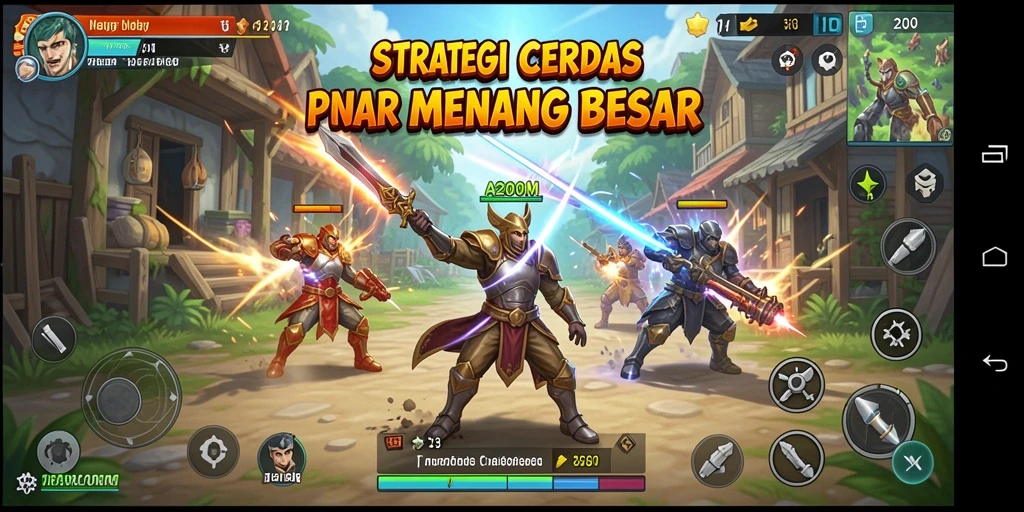Screenshot menampilkan momen seru gameplay A200M yang strategis.