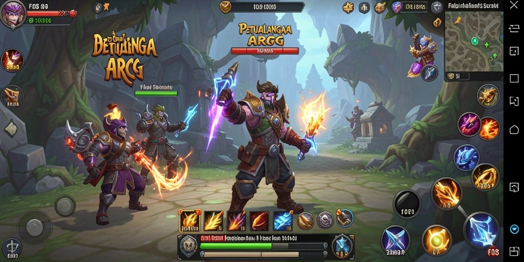 Screenshot utama F08 menampilkan aksi gameplay ARPG yang mendebarkan.
