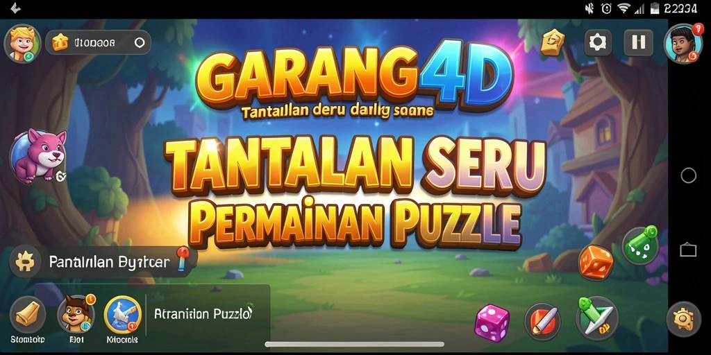 Tampilan menarik dari gameplay Puzzle di GARANG4D.