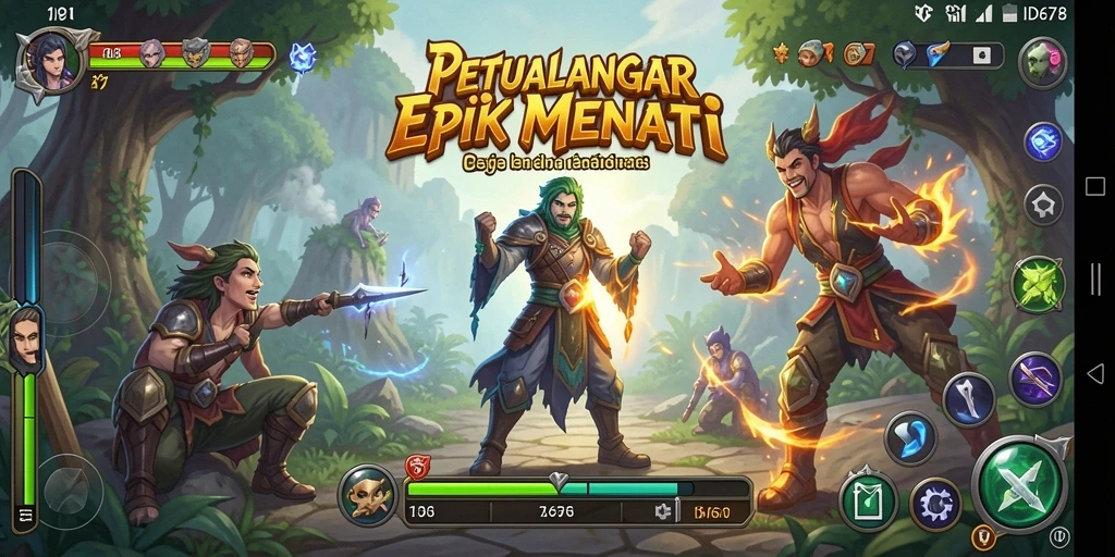 Screenshot menampilkan gameplay seru dalam ID678 dengan grafik yang indah.