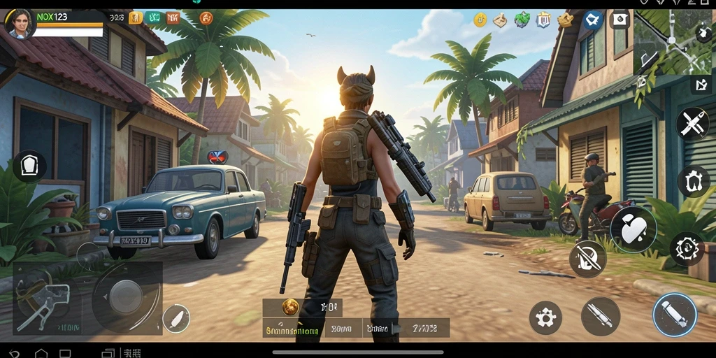 Screenshot gameplay yang menunjukkan aktivitas seru di NOX123.