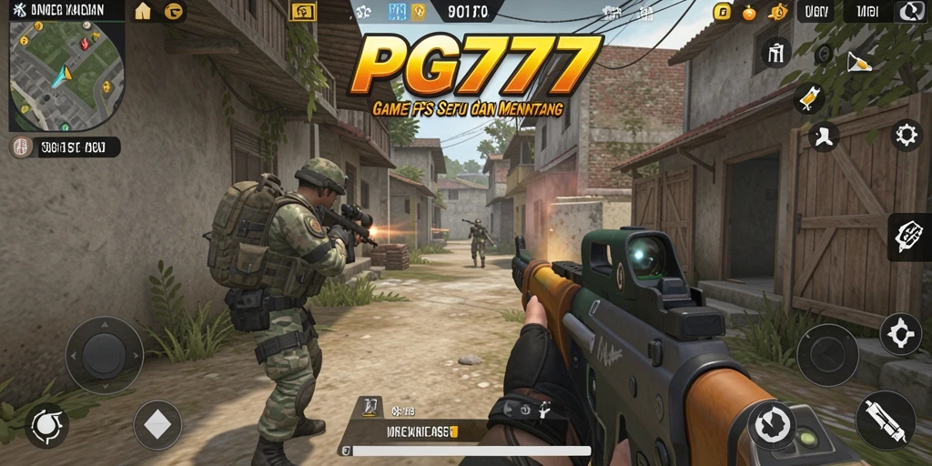 Tampilan gameplay menegangkan dari PG777 dengan aksi seru.
