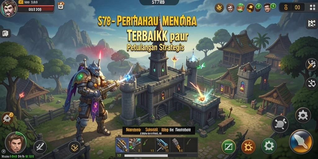 Tampilan gameplay ST789 yang menarik dan penuh aksi Tower Defense.
