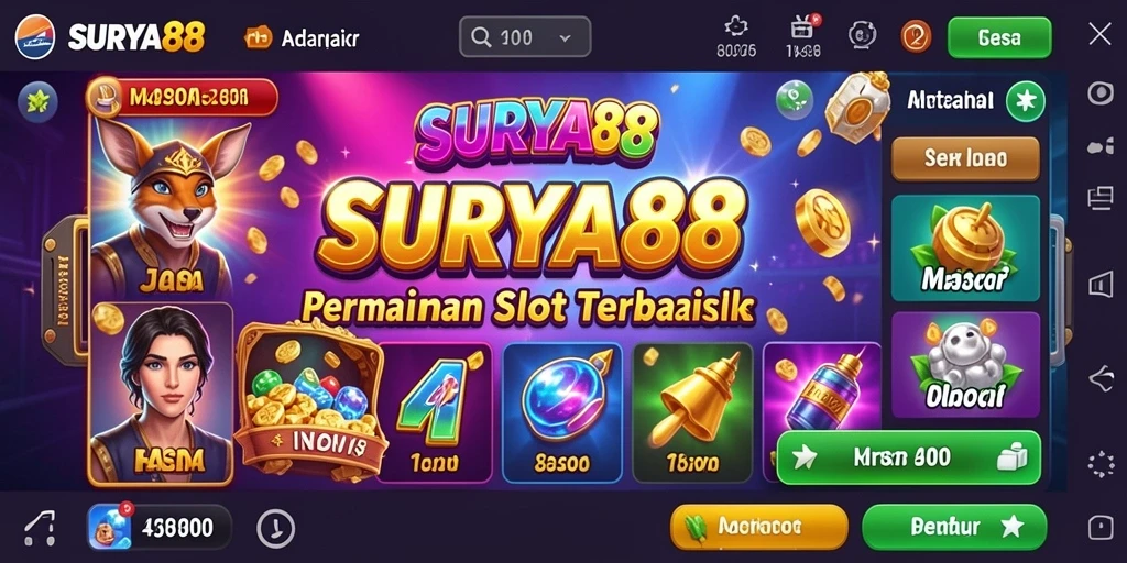 Tampilan gameplay slot yang seru dan mengasyikkan di SURYA88.