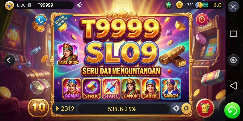 Screenshot T9999 menampilkan aksi seru di game Slot.