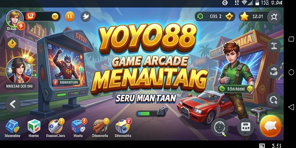Screenshot gameplay YOYO88 menampilkan aksi seru dalam game Arcade.