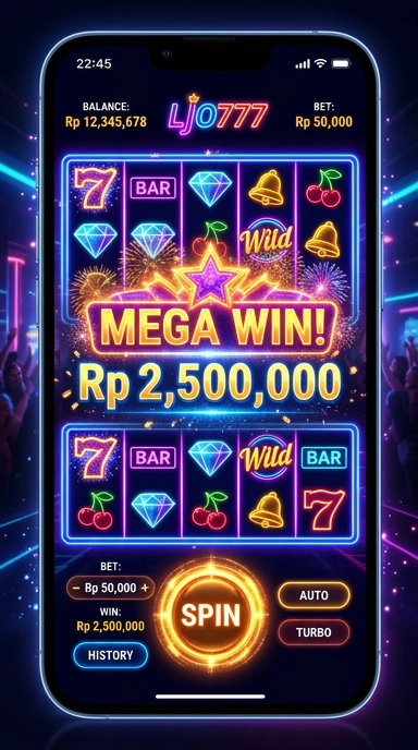 Tampilan utama aplikasi ljo777 yang ramah pengguna.